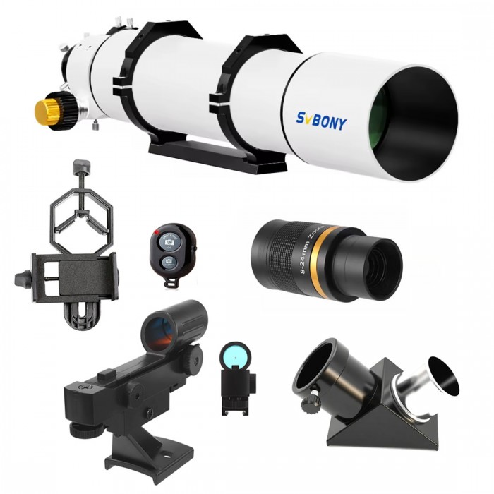 Telescópio Astronômico Svbony Sv48p 102mm Refrator F/6.5 Kit