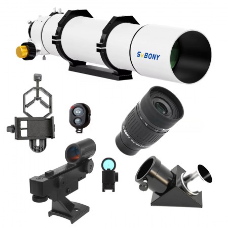 Telescópio Astronômico Svbony Sv48p 102mm Refrator F/6.5 Kit