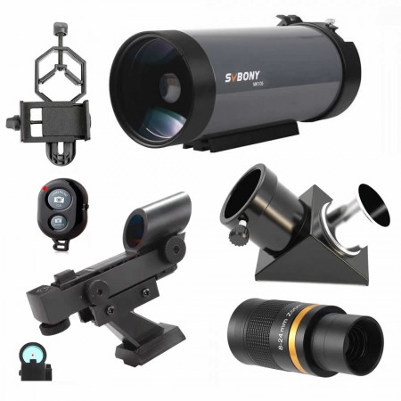Telescópio Astronômico SvBony Maksutov Cassegrain Svbony Mk105 com "Stargazing KIT" 