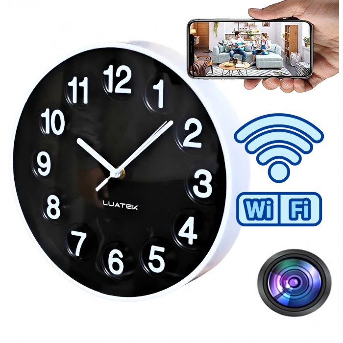 Relogio de Parede com Câmera Escondida WiFi Relogio de Parede com Câmera Escondida WiFi