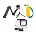Kit Hero 9 / 10 - bastão 3way + estanque com touch + bastao flutuante
