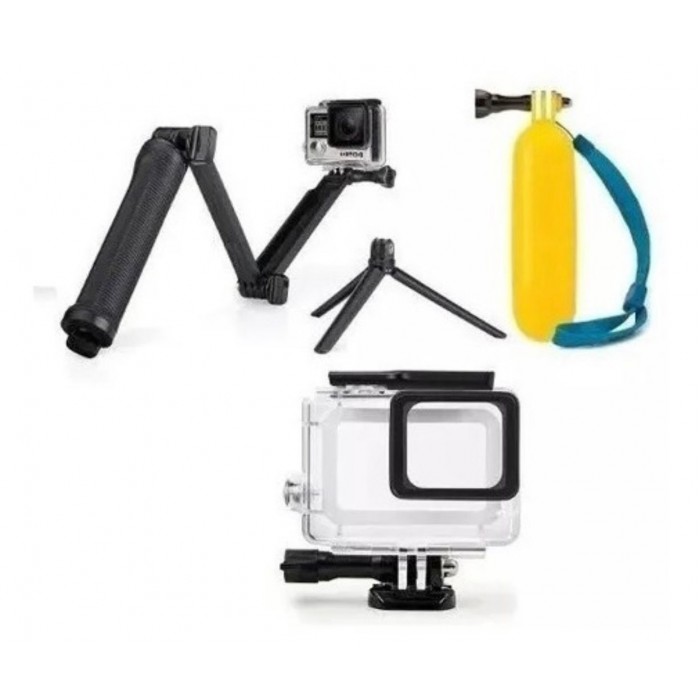 Kit Hero 9 / 10 - bastão 3way + estanque com touch + bastao flutuante