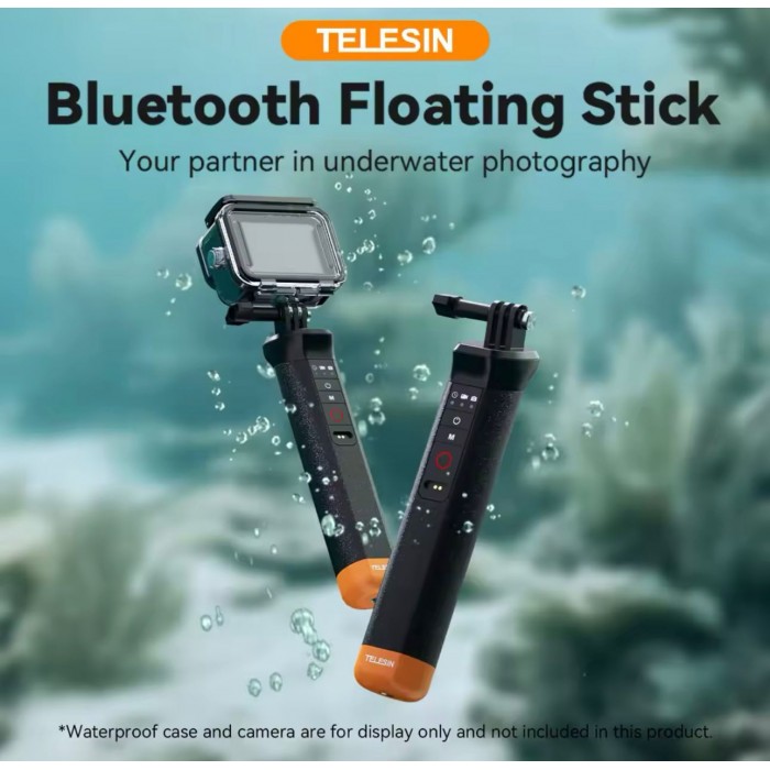 Bastão Flutuador Telesin Controle Remoto Gopro