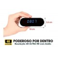 Relógio de Mesa com Câmera Escondida WiFi - 64gb