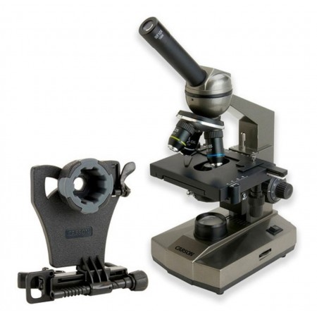Microscópio Biológico Carson 100x-1000x  - MS100 com Adaptador para Celular