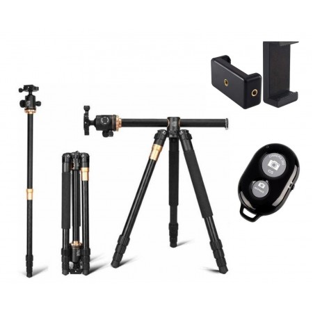 Tripé Profissional Q999h + Controle Bluetooth
