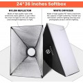 Kit Softbox Iluminador Led 50x70cm C/ Bolsa P/ Fotografia com Visor - Bateria