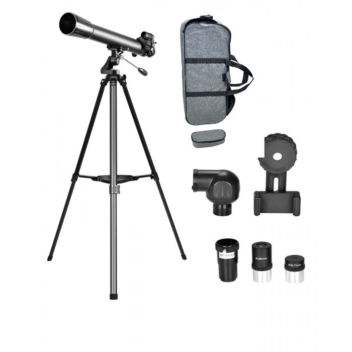 Telescópio Refrator Azimutal - Greika F70070S Com Bolsa de Transporte