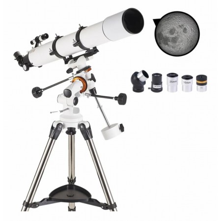 Telescópio Refrator 90080 Lelong Equatorial