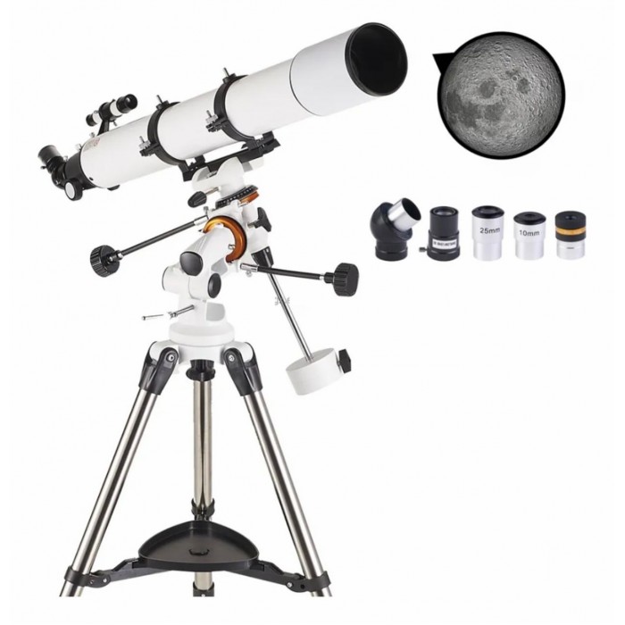 Telescópio Refrator 90080 Lelong Equatorial