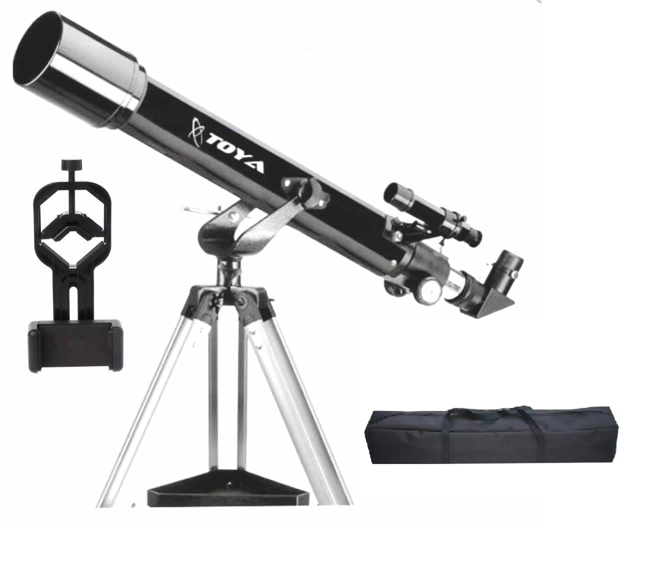 Telescópio Refrator 70mm Toya Galaxy Ultraoptec HRT 70L c/ oculares ...