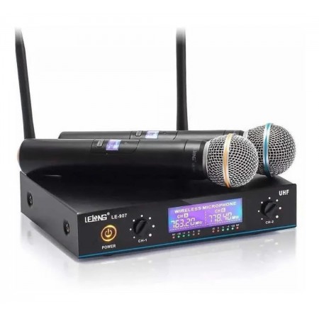 Microfone LeLong-LE907 UHF sem Fio