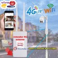 Kit Câmera de Segurança 4G - Chip 4G 1x Dome 