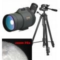 Luneta - Telescopio - VisionKing MAK 25-75x70 BaK-4 FMC com Tripé 160cm