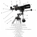 Telescópio Refrator Equatorial - Greika BT40080EQ