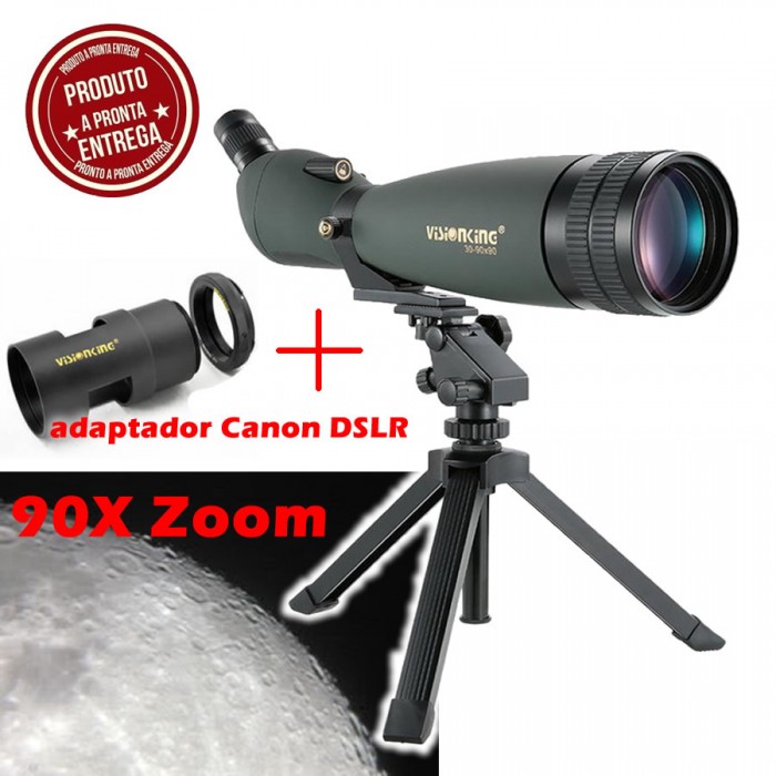 Luneta - Telescopio - VisionKing 30-90x90 BaK-4 + Adaptador Canon DSLR (EF)