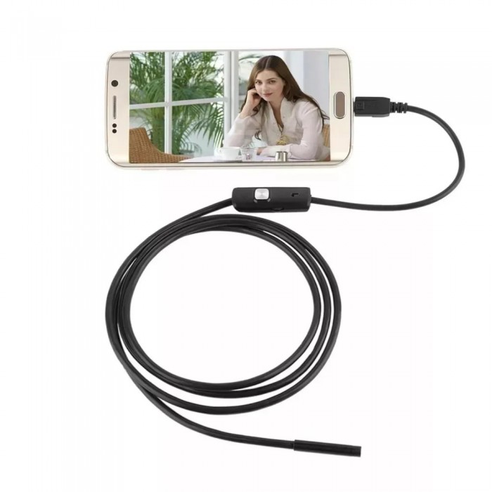 Câmera Endoscópica 2 metros (Android e USB) 7 milimetros