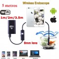 Câmera Endoscópica WiFi 5 Metro iPhone/iPad/Android/PC
