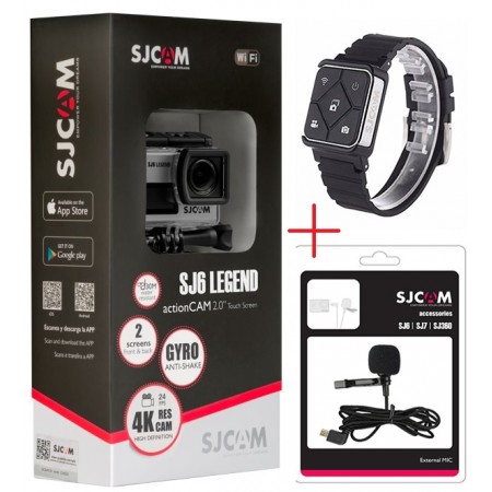 SJCAM SJ6 Legend KIT ORIGINAL + Controle Remoto + Microfone Externo