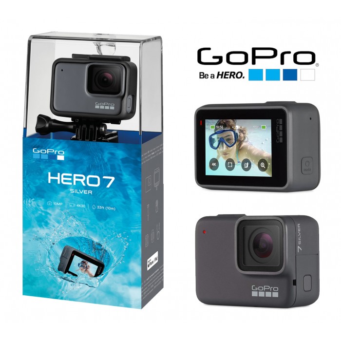 Câmera Esportiva GoPro Hero7 SILVER 4K30FPS