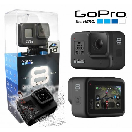 Câmera Esportiva GoPro Hero8 BLACK 4K 60FPS HyperSmooth 2.0