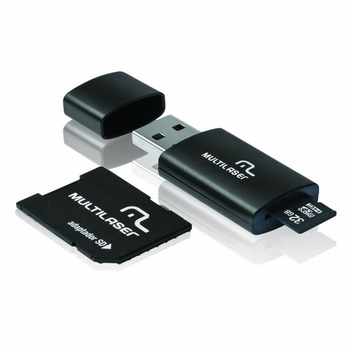 Cartão de Memória Multilaser KIT MicroSD 32Gb 
