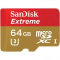 Cartão de Memória Sandisk Extreme MicroSD 64Gb 90Mb/s
