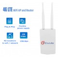 Roteador 4g Externo Ip66 Prova De Chuva Antena Dupla 150mbps