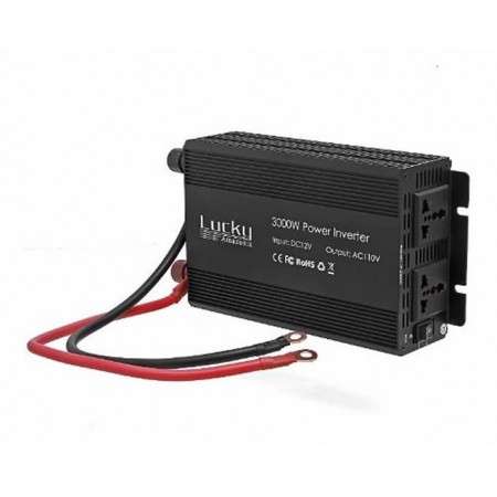 Inversor de Energia Onda Modificada 3000W 12V Para 110V com 2 Tomadas