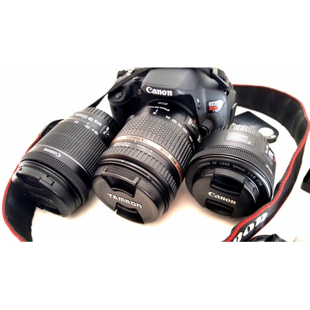 Canon EOS Rebel T5i KIT Professional com 3 Lentes - USADO