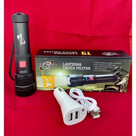 Lanterna Tática T9 pequena potente