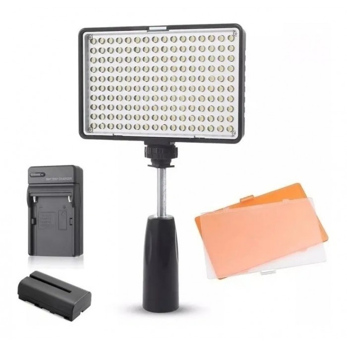 Iluminador Led VIDEO LIGHT LED-TL160 SOLESTE + Bateria